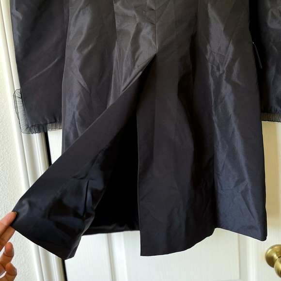 Susanne Spatt Silk Rhinestone Trench Jacket Black Size 34 NWOT - Picture 9 of 10